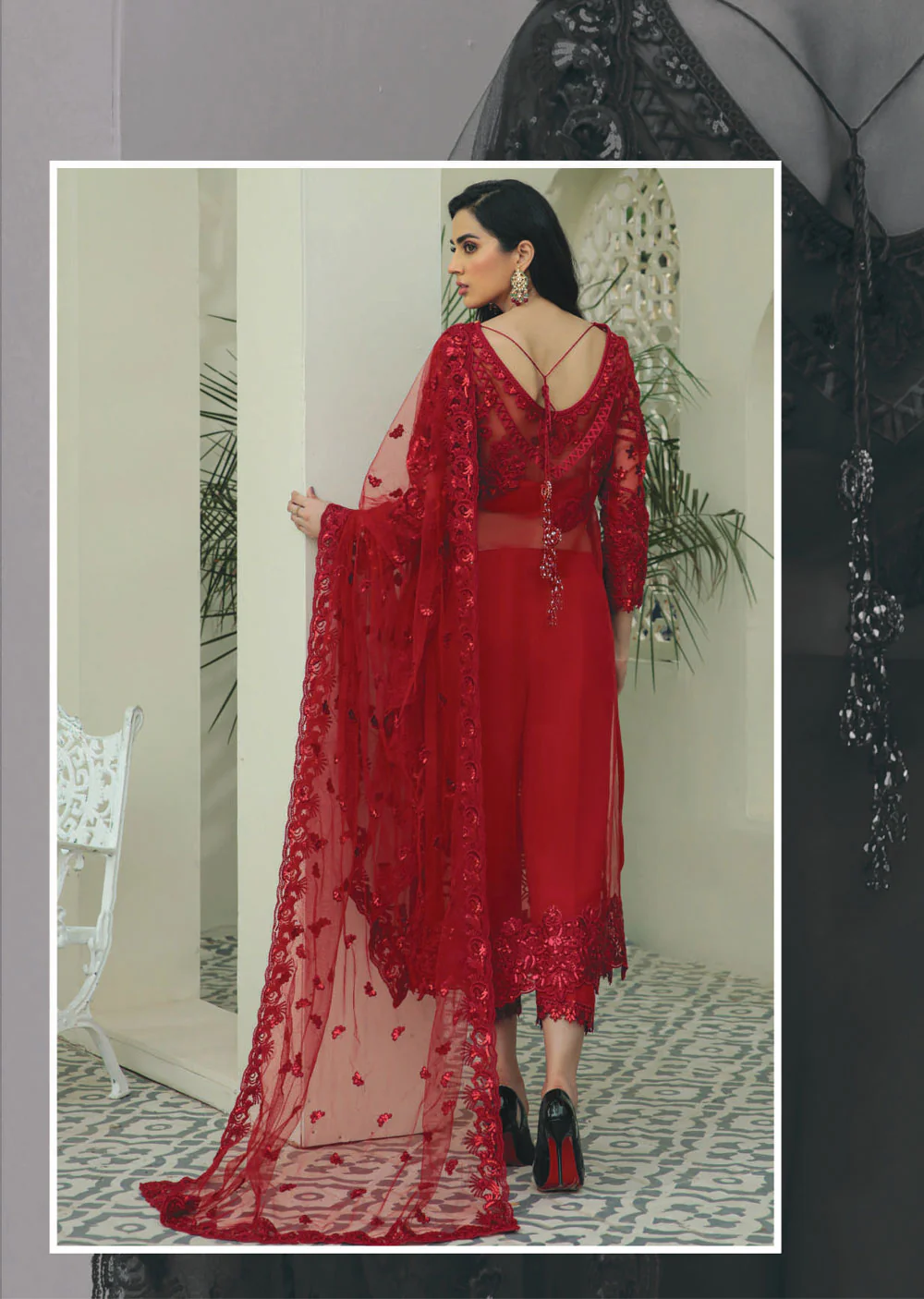 1-163 - Trinket - Unstitched - La Vie En Rose Collection by Imrozia 2022 - Image 2