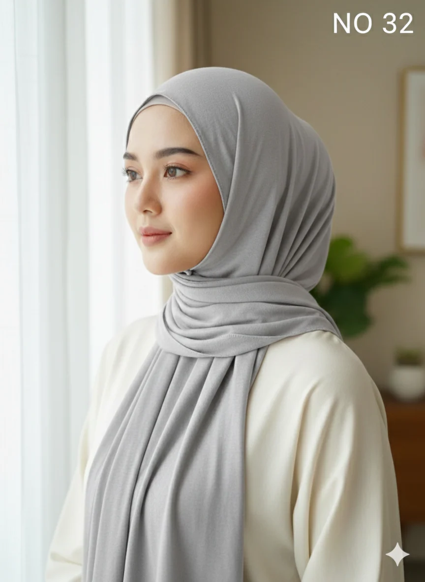 Jersey Stretchy Large Hijab - Image 21
