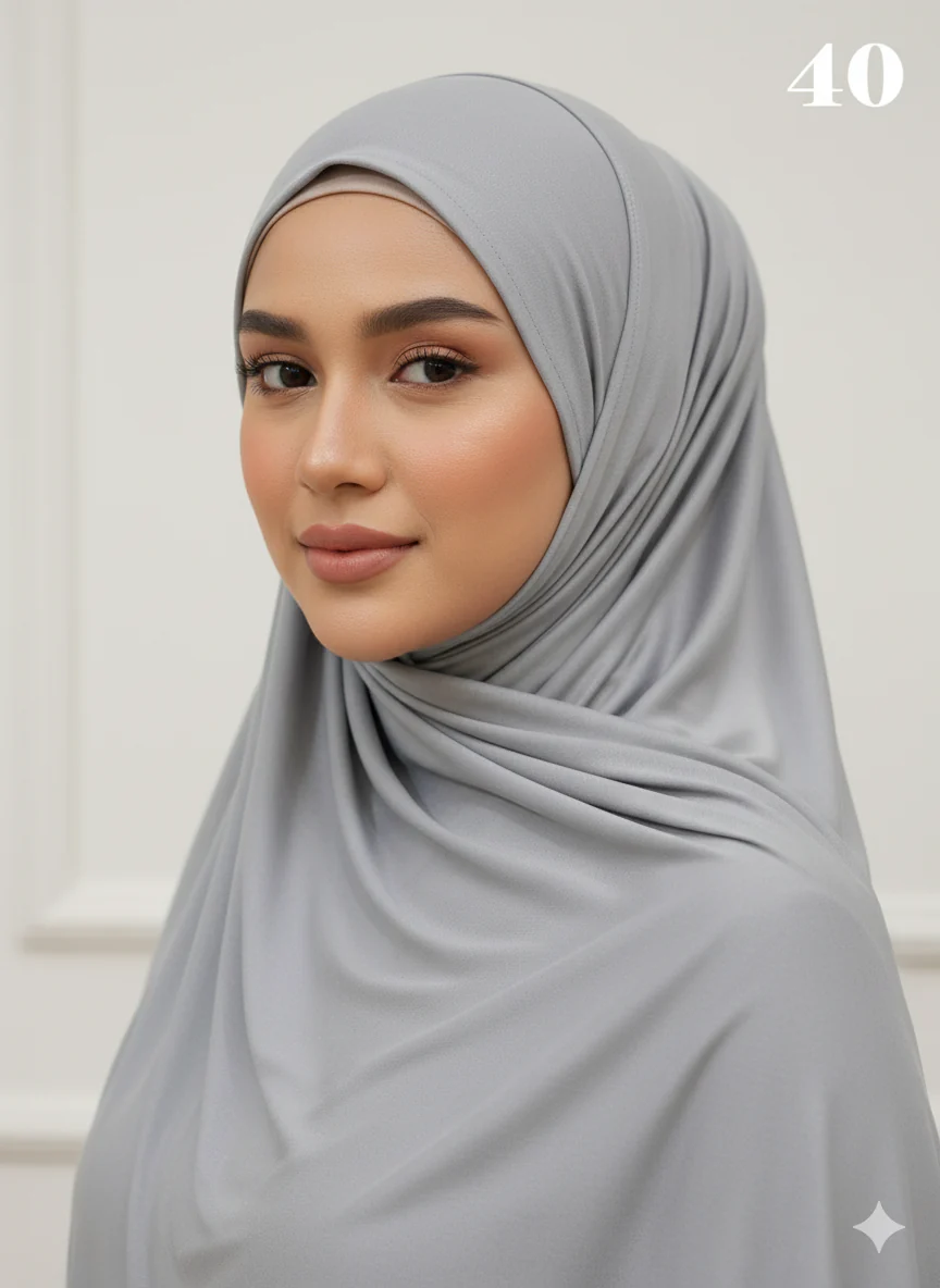 Jersey Stretchy Large Hijab - Image 3