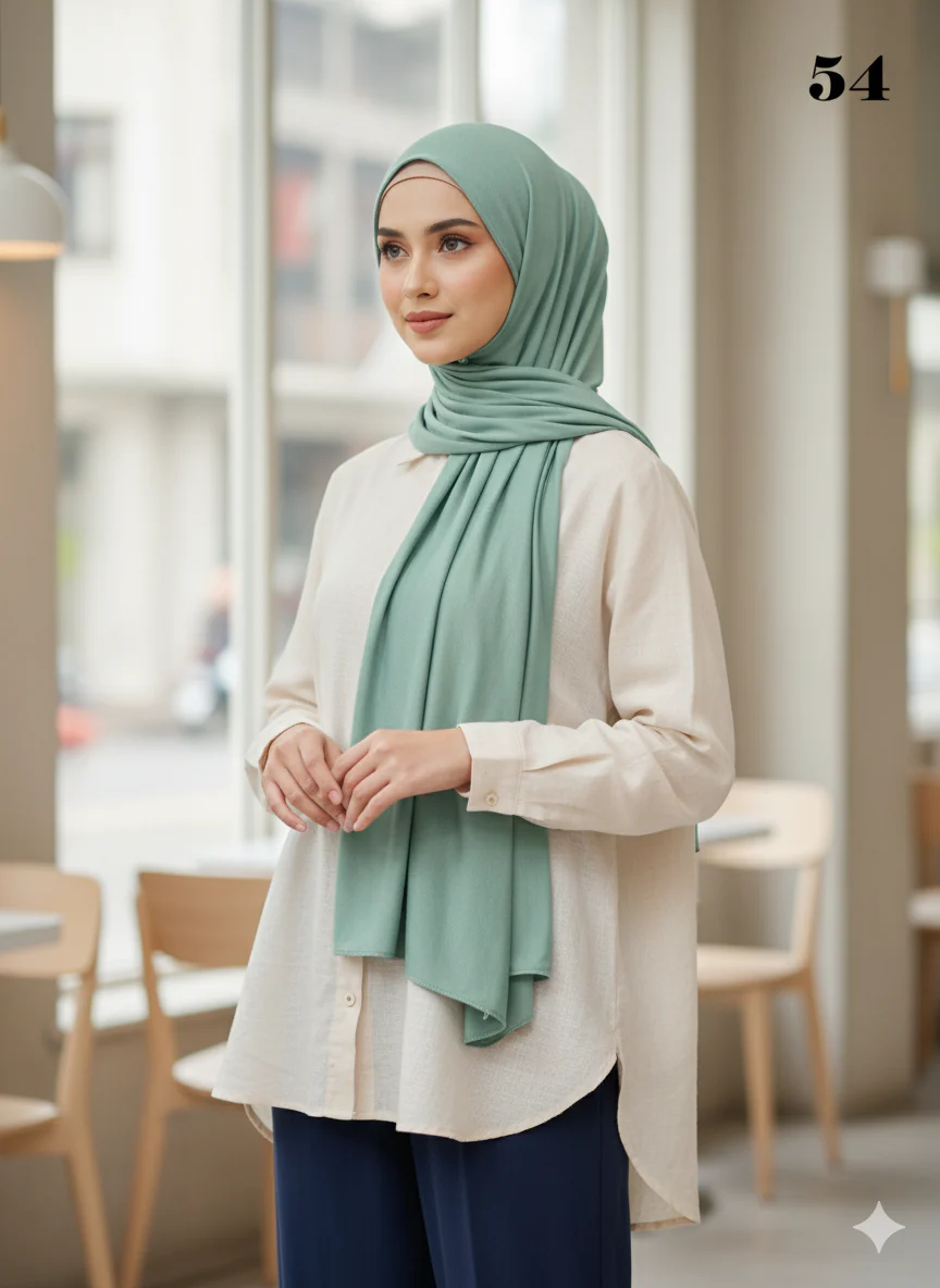 Jersey Stretchy Large Hijab - Image 4