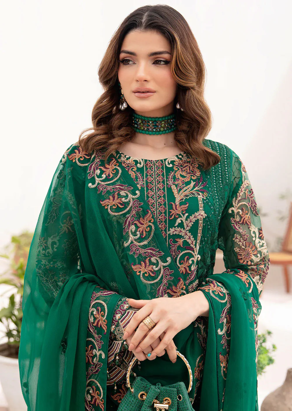 A-704-R - Readymade - Ramsha Chevron Chiffon Collection Vol 7 - Image 3