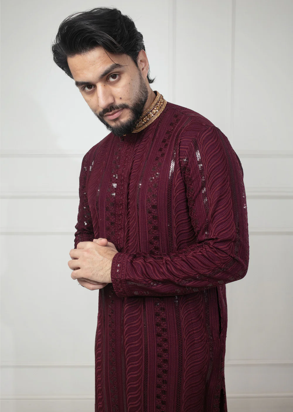 AK201 Mens Kurta Trouser Set 7 Colours - Image 11