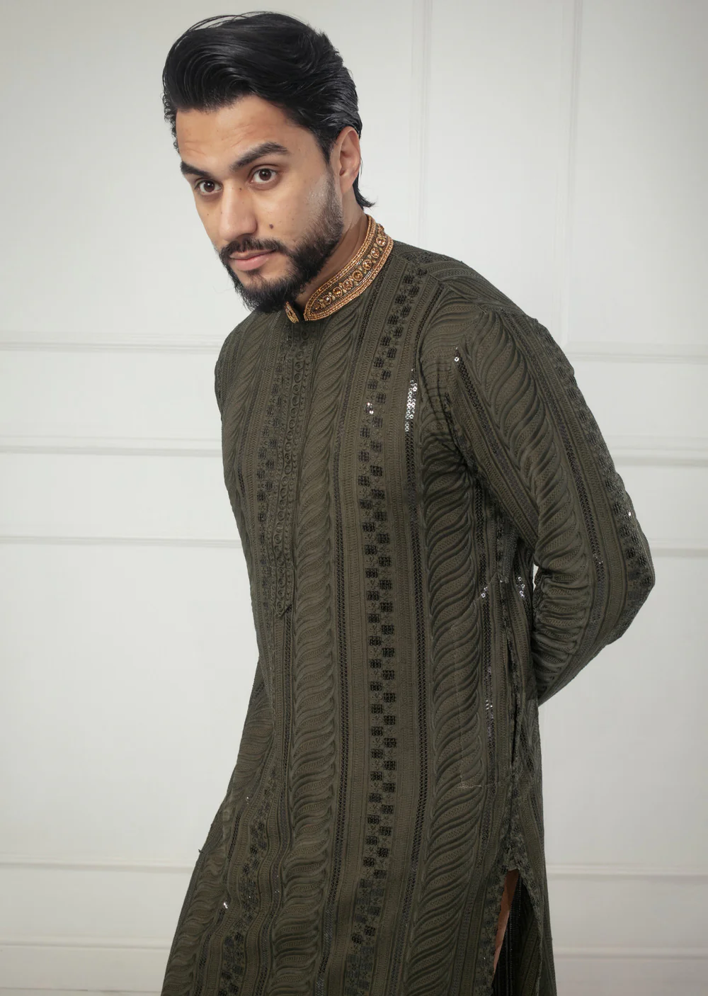 AK201 Mens Kurta Trouser Set 7 Colours - Image 22