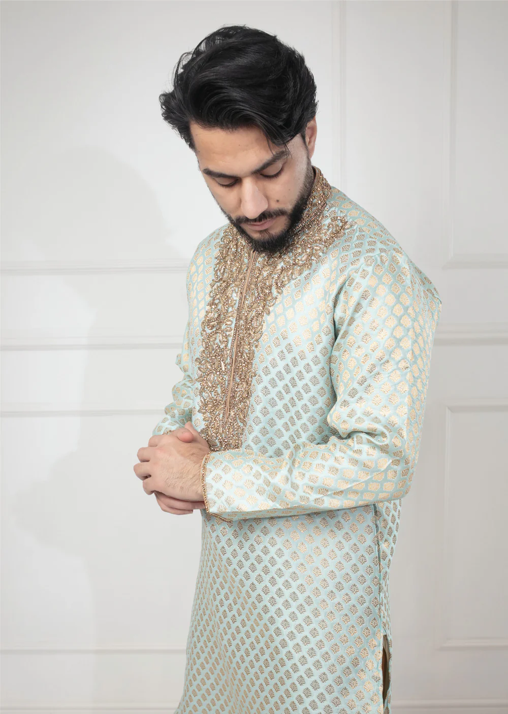 AK202 Father & Son Kurta Trouser - 5 Colours - Image 3