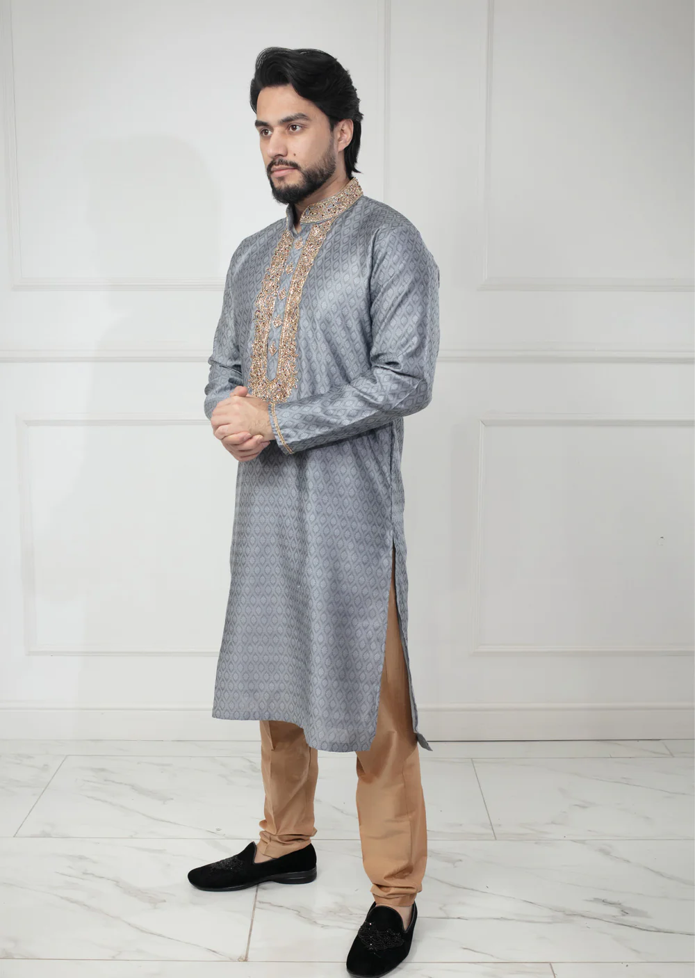 AK203 Father & Son Kurta Trouser - 5 Colours - Image 11