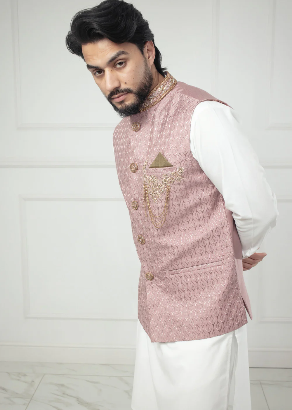 AK206 Fancy Waistcoat - Father & Son - 4 Colours - Image 14