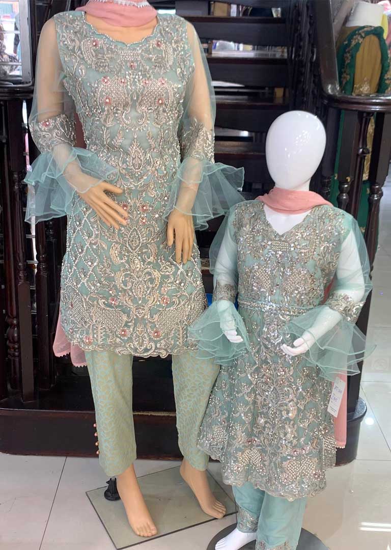 AL-3062 - Readymade Mint Wedding Suit by Ally's