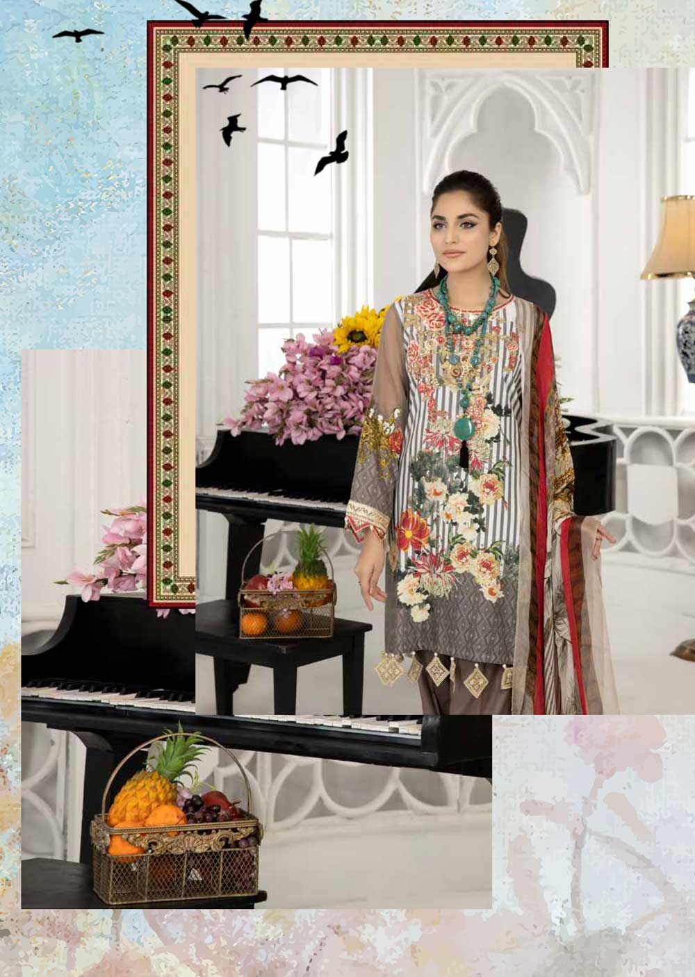 AL-383 - Sohaye Mother & Daughter Luxury Lawn Collection 2022 - Image 3