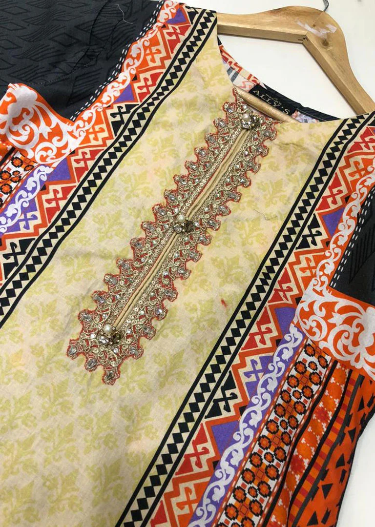 AL-293 Readymade Designer Lawn Suit - Image 3