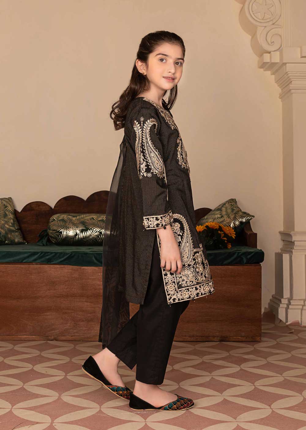 AL-629 - Readymade - Kids Luxury Pret Collection by Ally's 2023 - Image 2