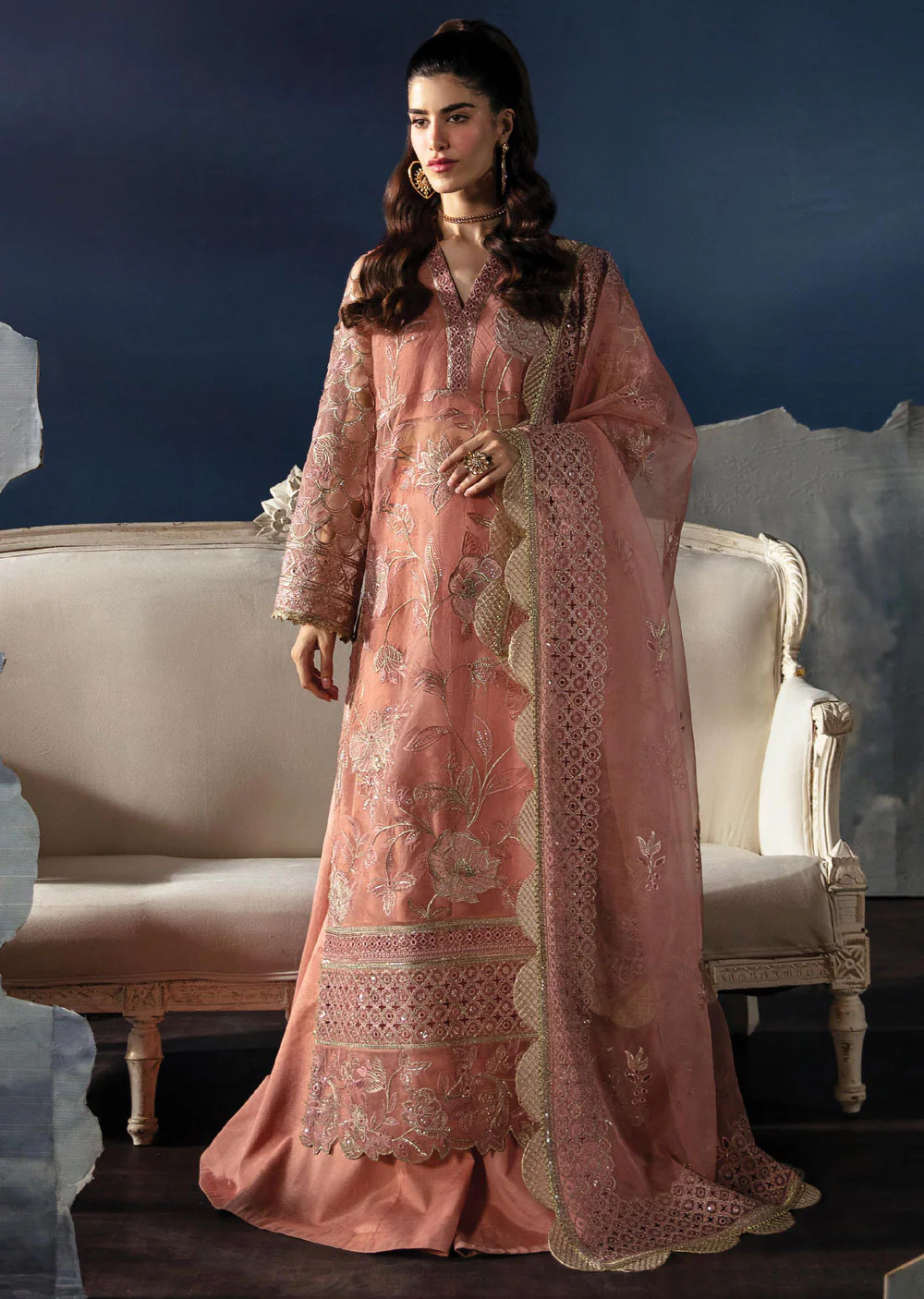ALF24V-03 - Elea - Unstitched - La Fuchsia Festive Collection by Afrozeh 2024
