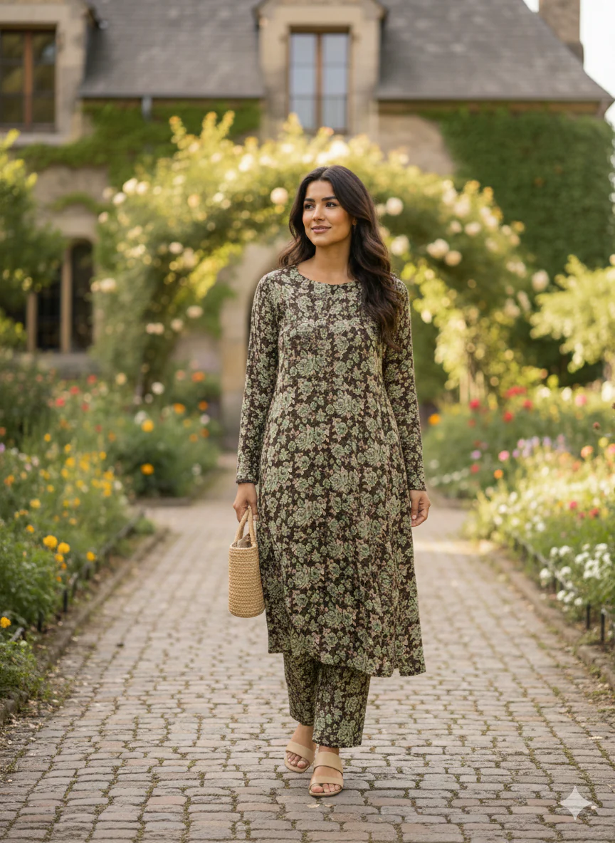 ALM-101 - PRINTED VELVET CO-ORD - Image 14