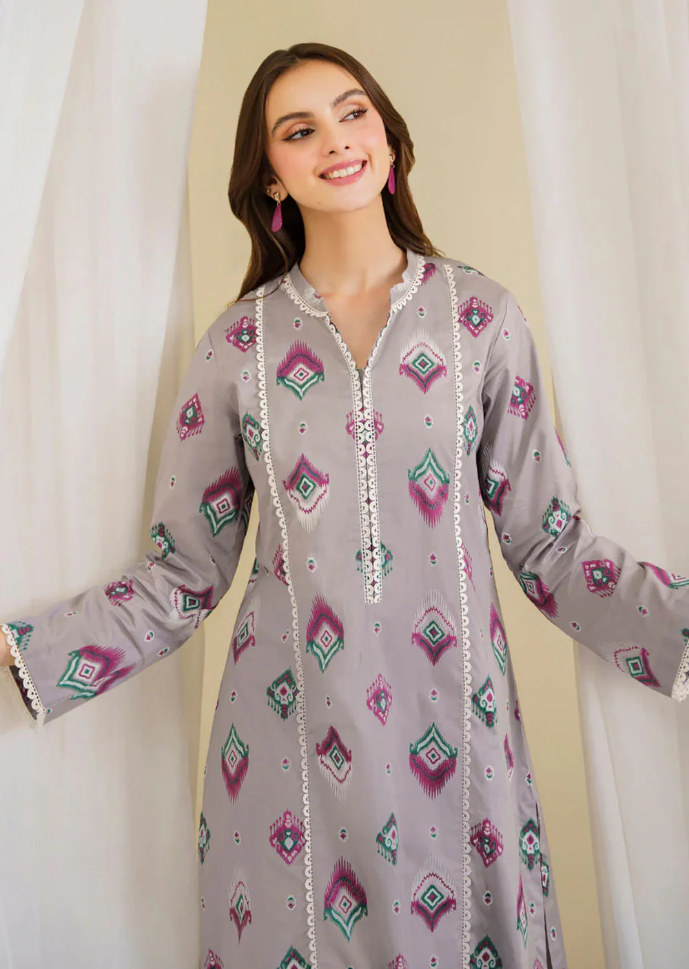 Andreisa - Readymade 3 Piece Cotton Suit - Image 2