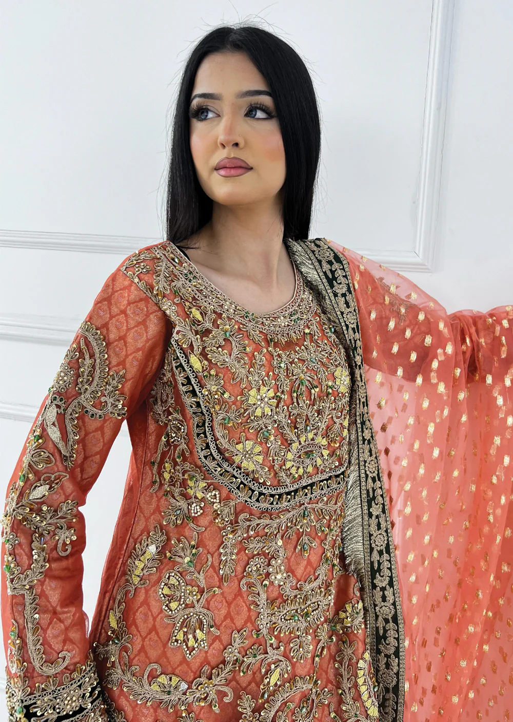 ARWS-08- Dark Pink - Readymade - ARW Chiffon Collection 2025 - Image 3
