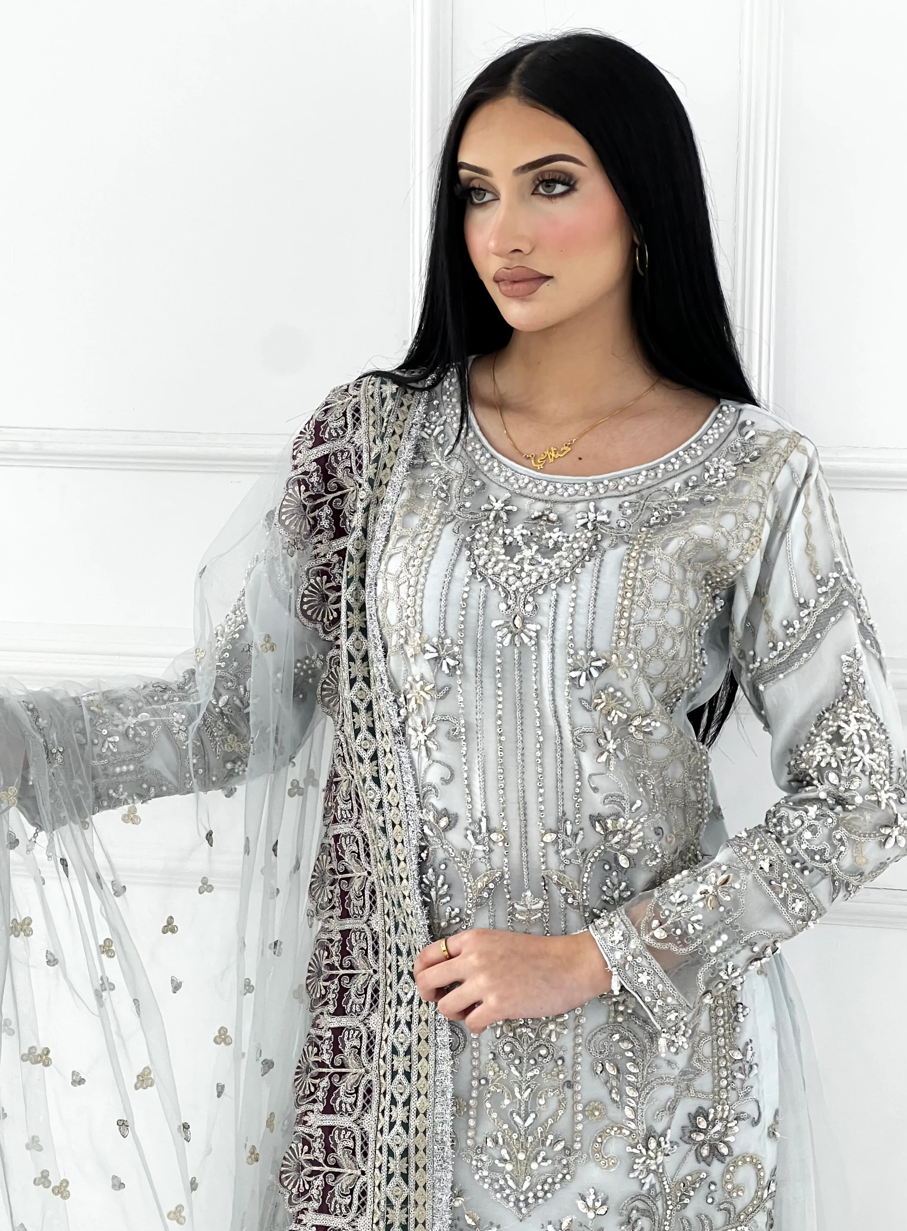 ARWS-12-  Ferozi - Readymade - ARW Chiffon Collection 2025 - Image 2
