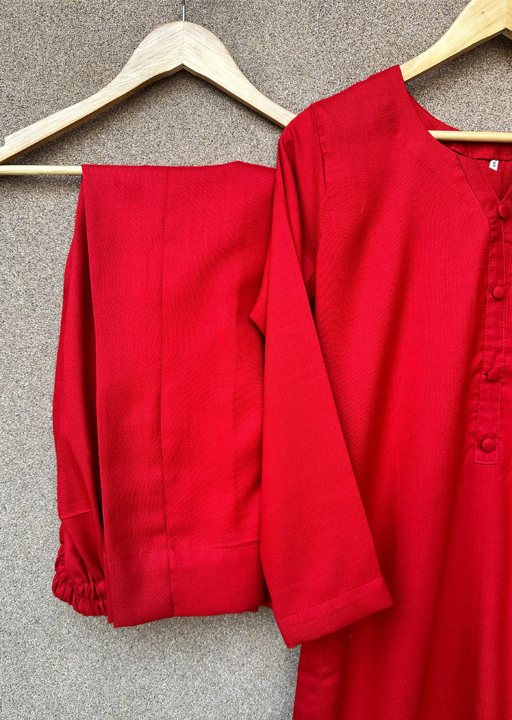 ASBC-01 - Red - Readymade Dhanak with Palachi Shawl Suit - Image 8
