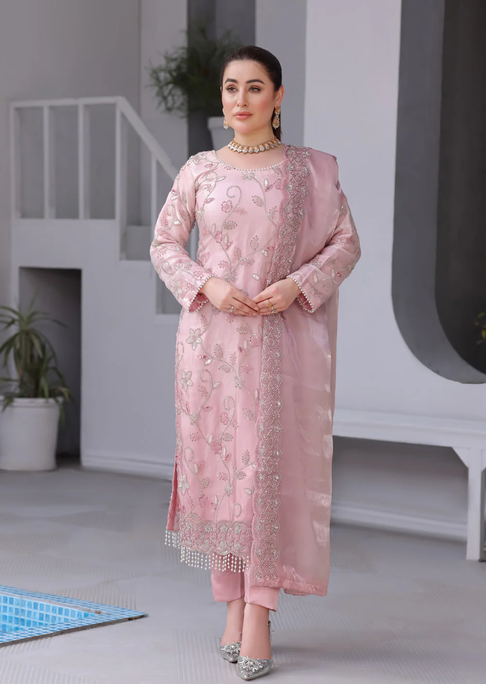 ASBC04 Silk Cutdana Outfit