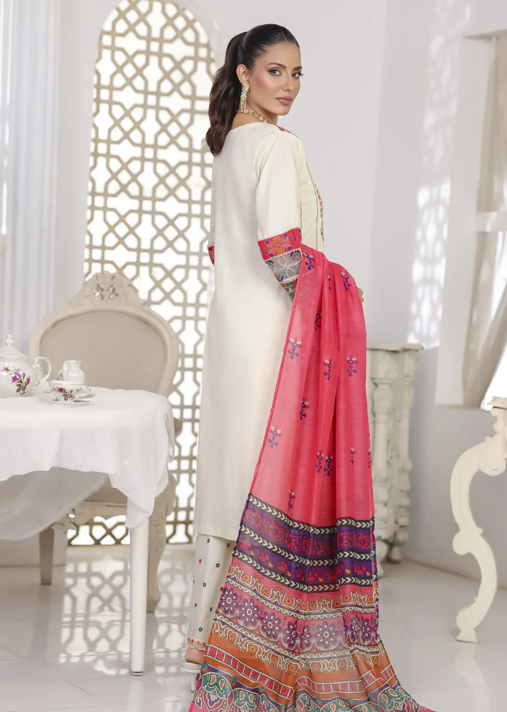 ATR-1157- Readymade Sehrish B Lux Cotton - Image 7