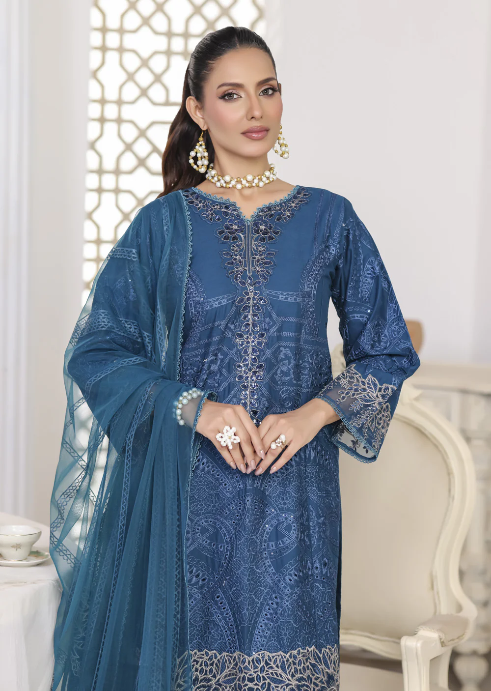 ATR-1601- Readymade Sehrish B Lux Cotton - Image 12