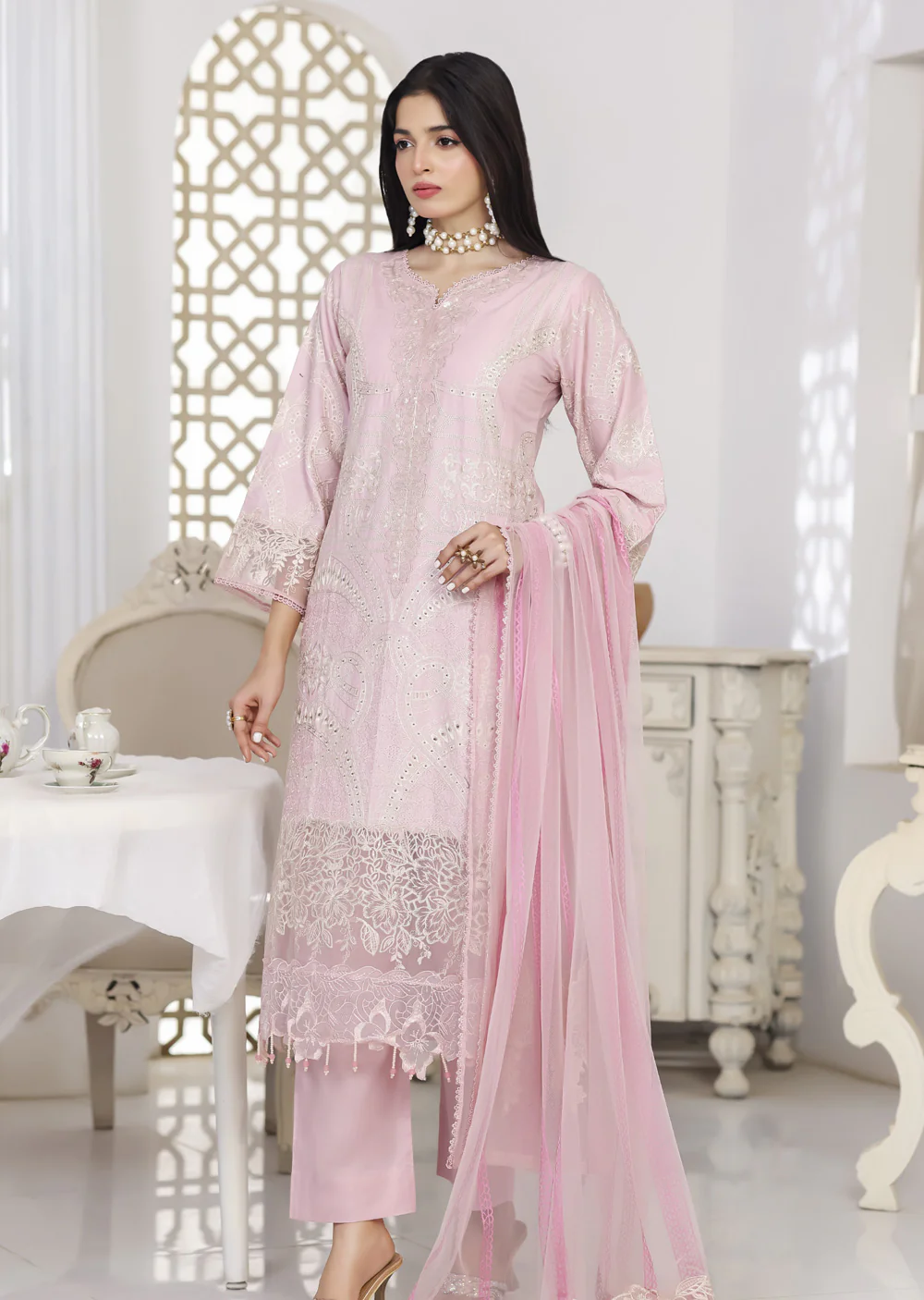 ATR-1601- Readymade Sehrish B Lux Cotton - Image 2
