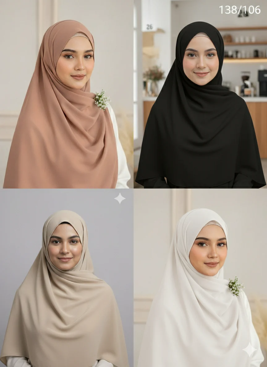 Chiffon Scarf Hijab High Quality - Image 2