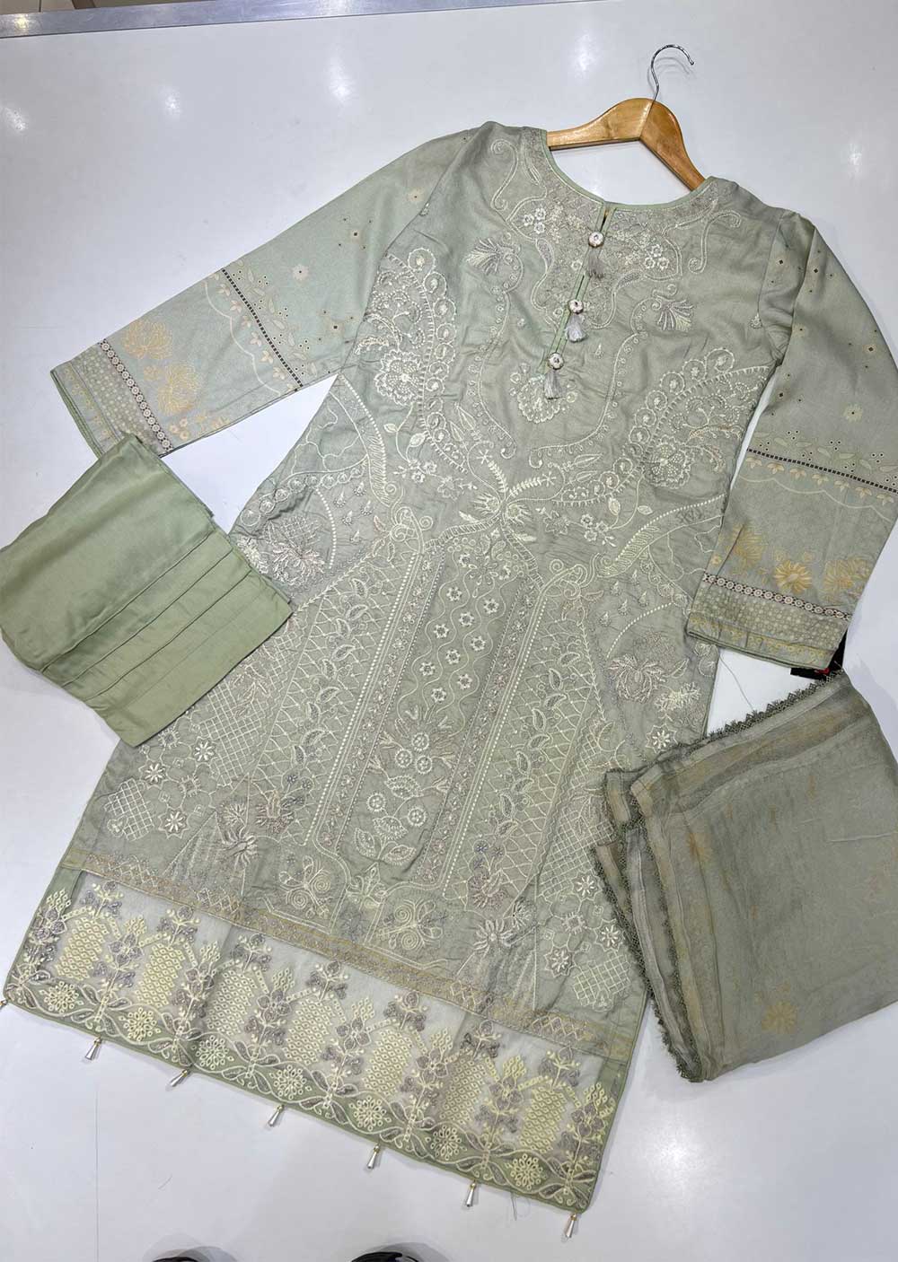 BL-02-R - Readymade Sehar Digital Linen Suit - Image 3