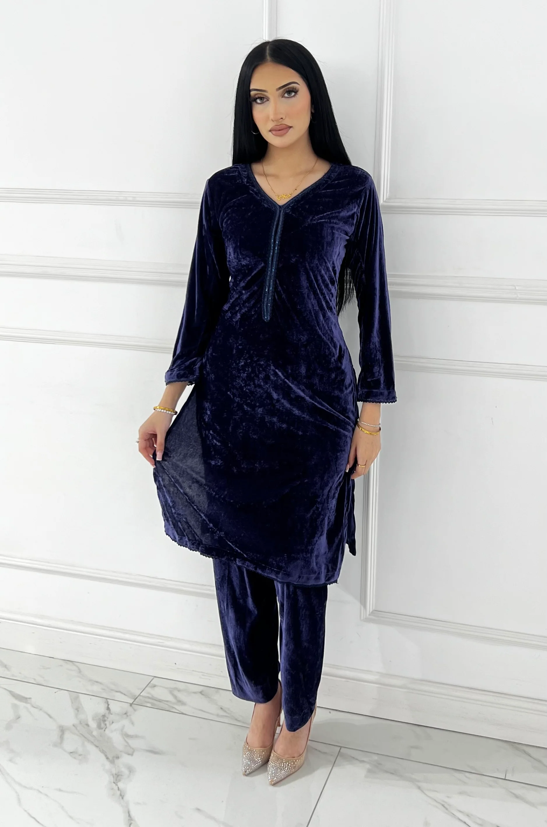 BPH-208 - Readymade Velvet Suit 2 Piece - Image 9