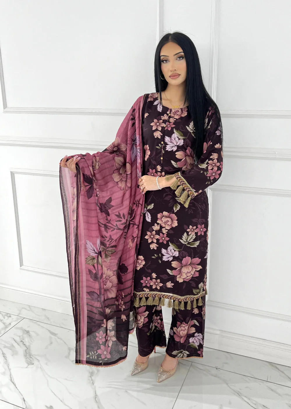 BUT-128- Readymade linen Printed suit 2025
