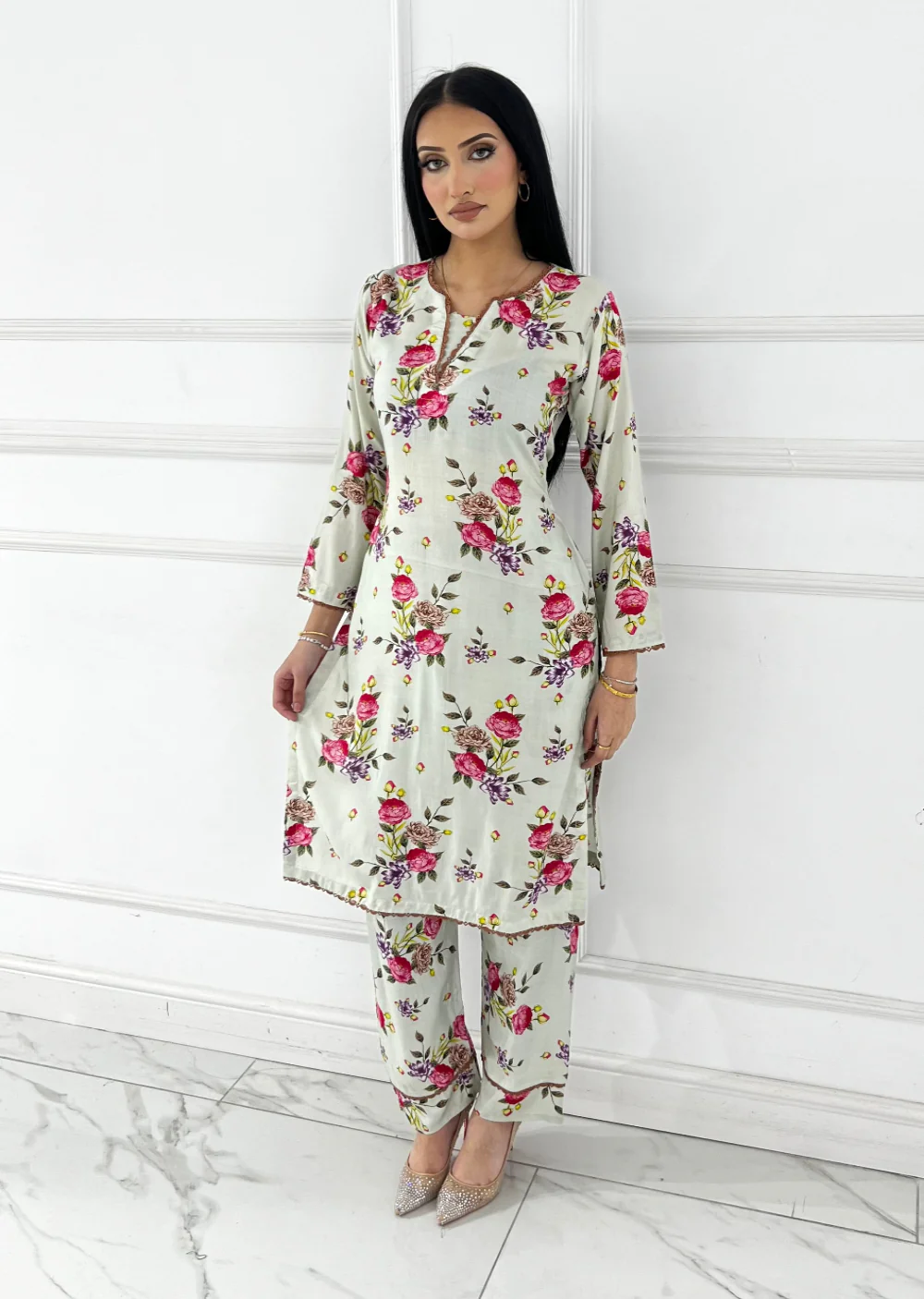 BUT-136- Readymade linen Printed Co-ord 2025