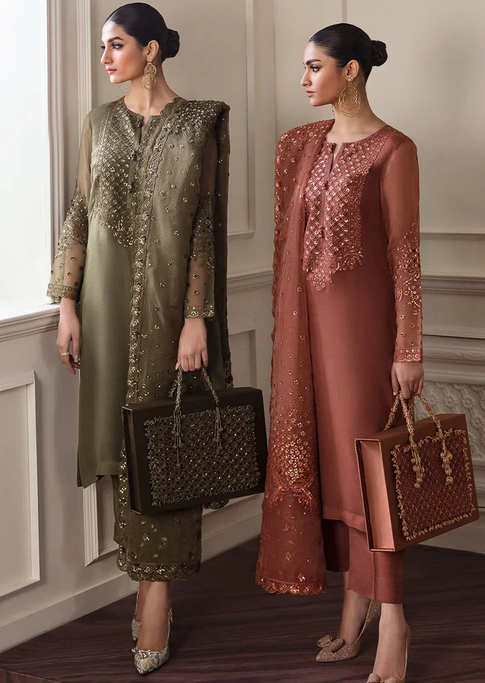 BQUD-296 - Readymade - Baroque Chantelle Chiffon Suit 2024 - Image 3