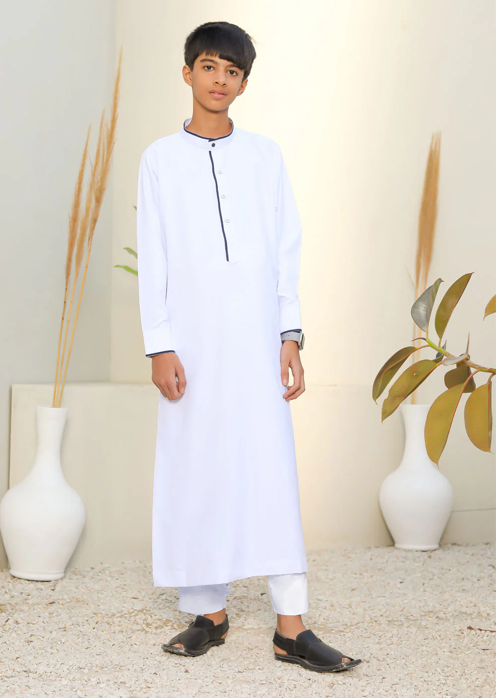 ASM01 Mens/Boys White Thobe - Image 6