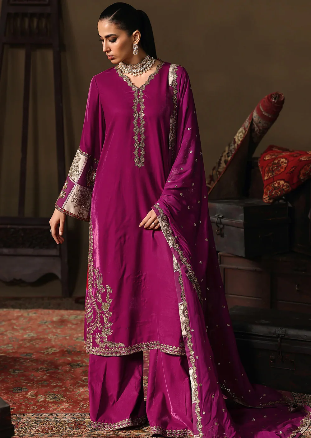 CVT5-08 Unstitched Premium Velvet SUIT 2025
