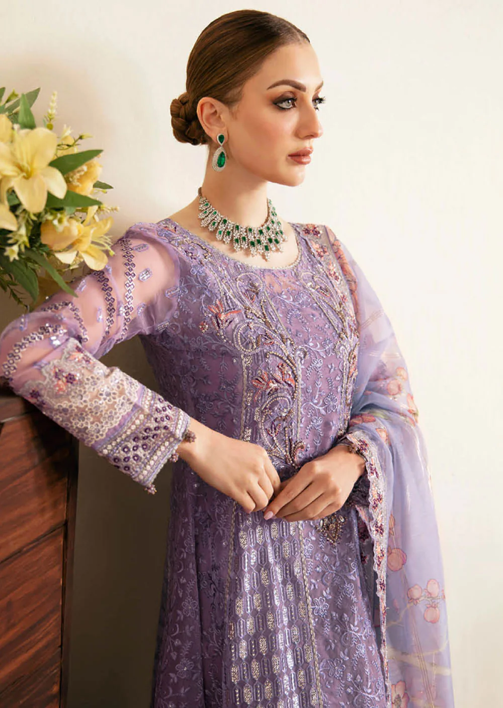 D-107 - Unstitched - Ramsha Festive Collection Vol 01 2024 - Image 3
