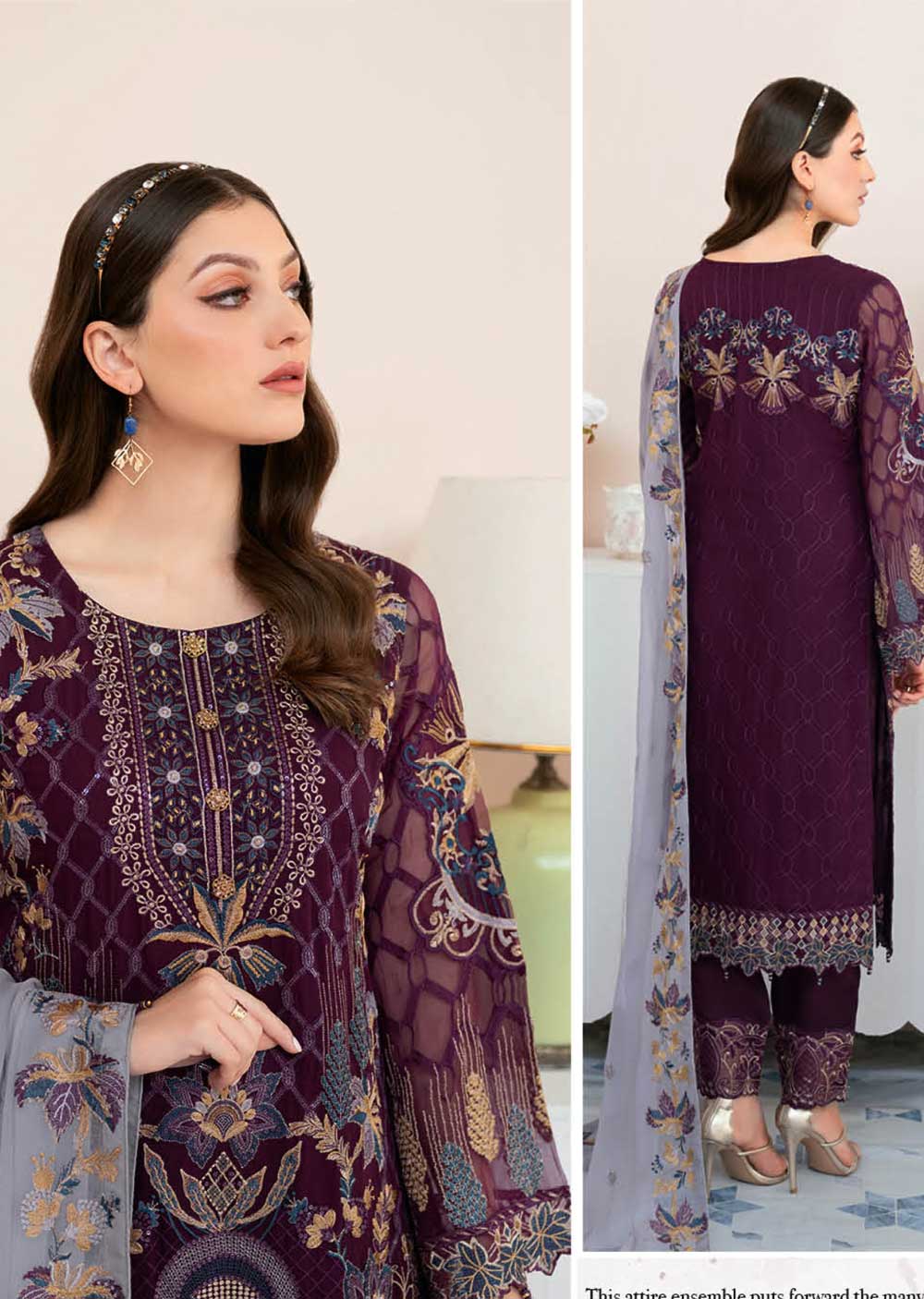 D-904-R - Readymade - Rangoon By Ramsha Collection Vol 9 2023 - Image 2