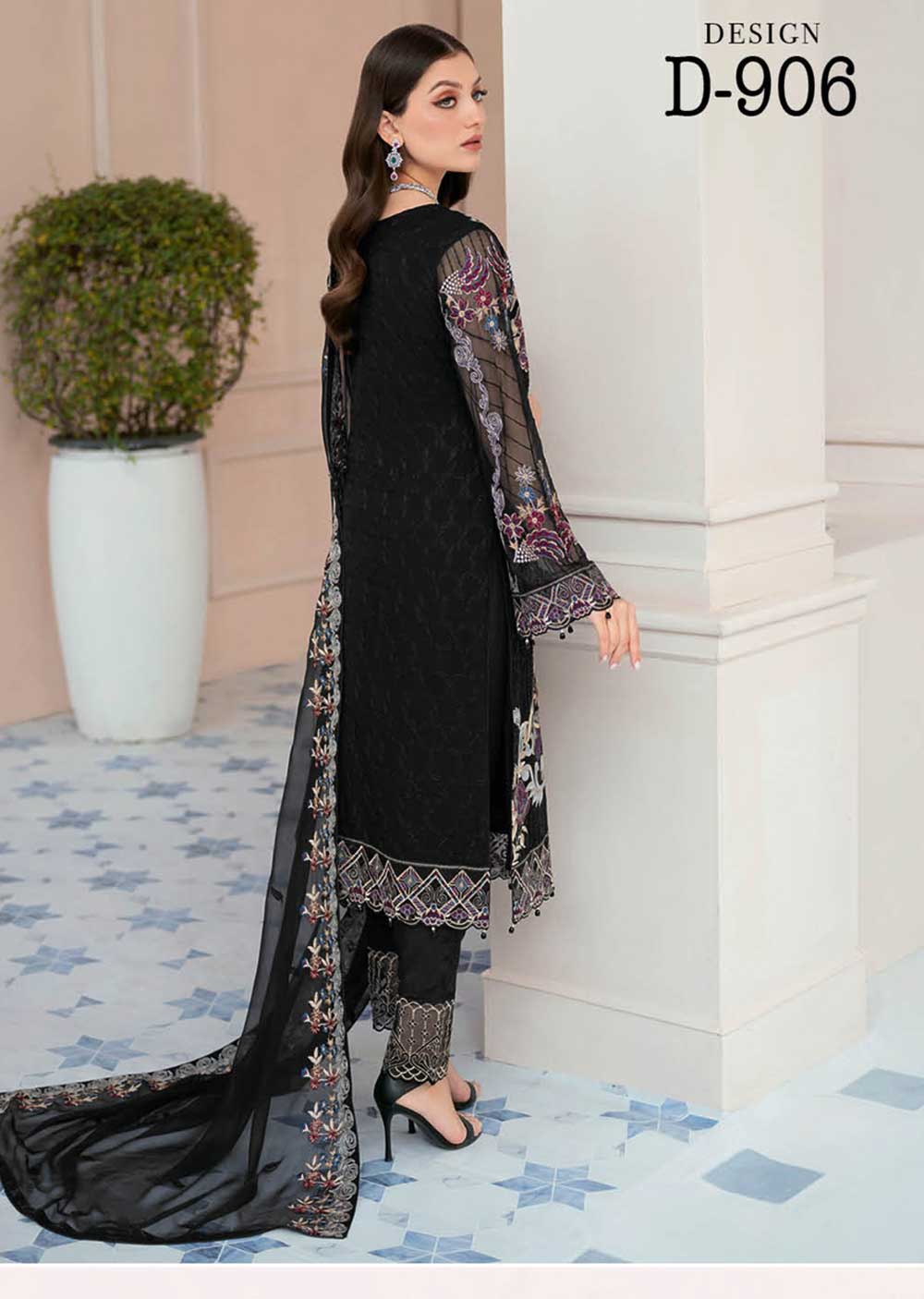 D-906-R - Readymade - Rangoon By Ramsha Collection Vol 9 2023 - Image 2