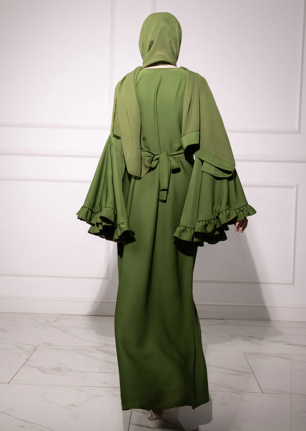 DSL-206 Zanti - Green Abaya - Image 4