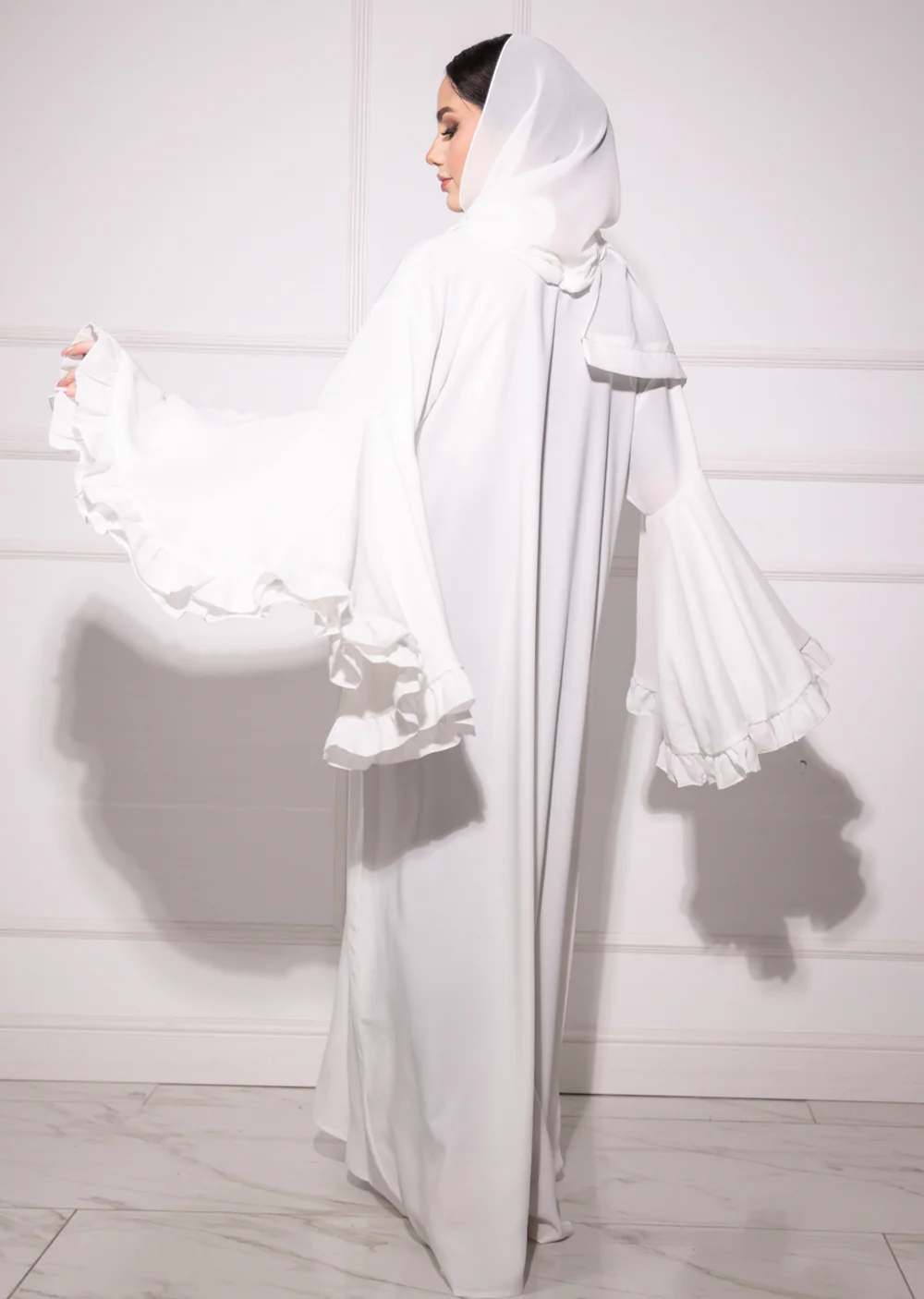 DSL-206 Zanti - White Abaya - Image 10