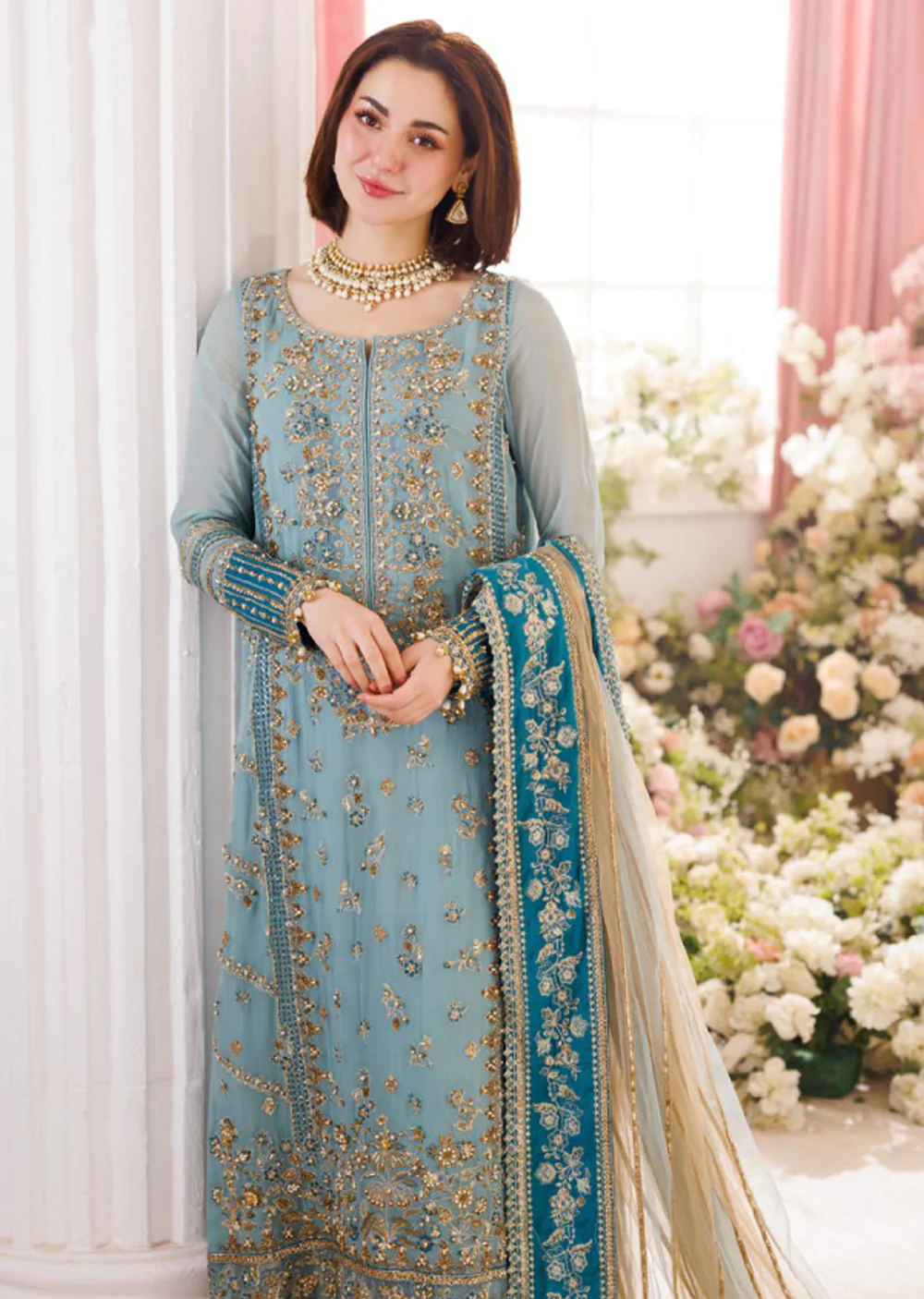 DSTJ-08 - Unstitched - Charizma Dastan E Jashan Premium Chiffon Suit 2025