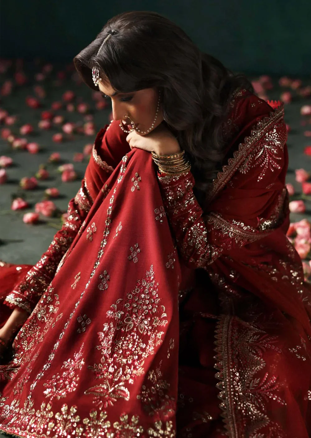 DVC-03 - Red- Tajdaar - Readymade - Divani The Silk Edit 2025 - Image 5