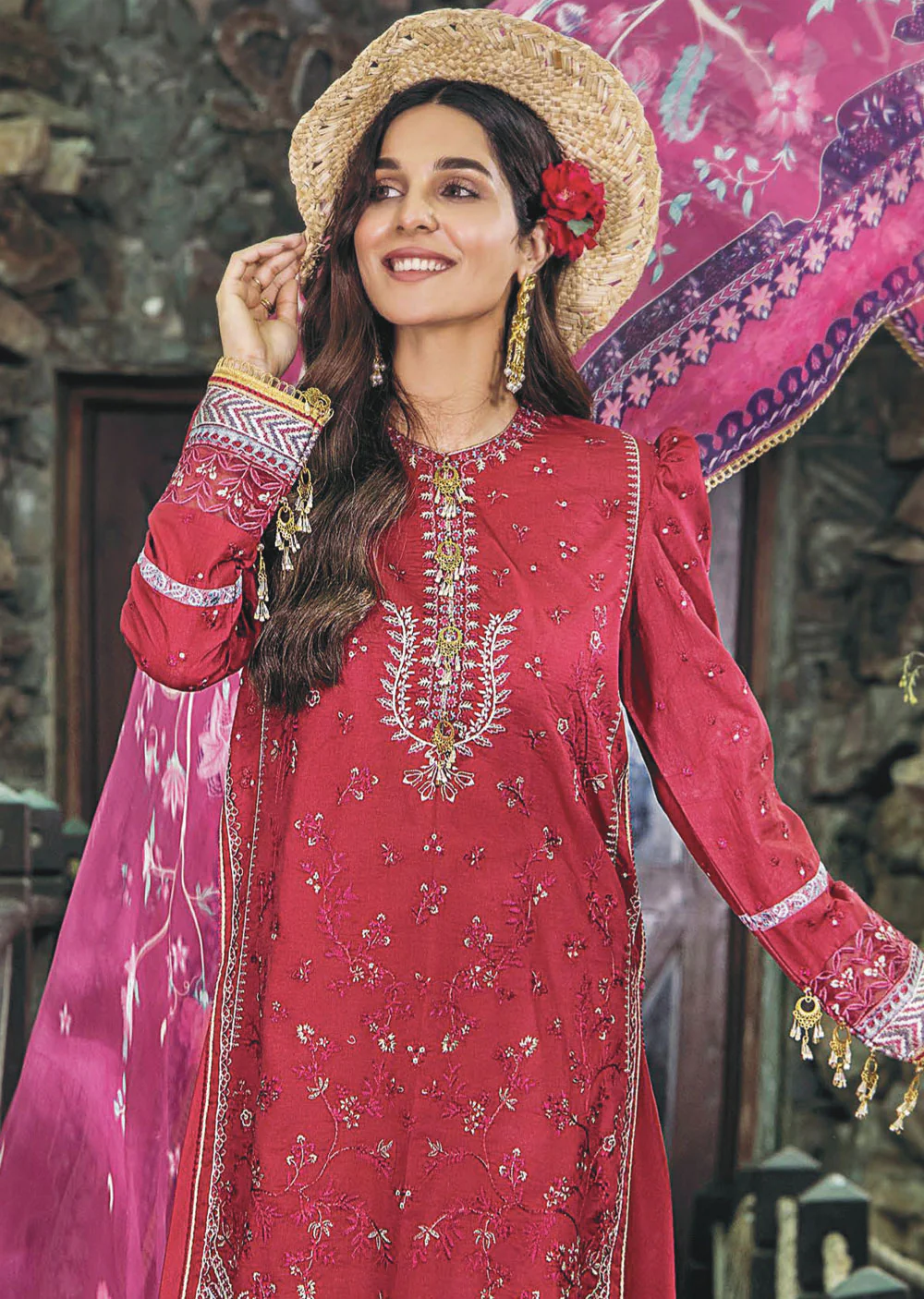 EA-LL-512 - Unstitched - Luxury Lawn Embroidered Collection 2024 - Image 3