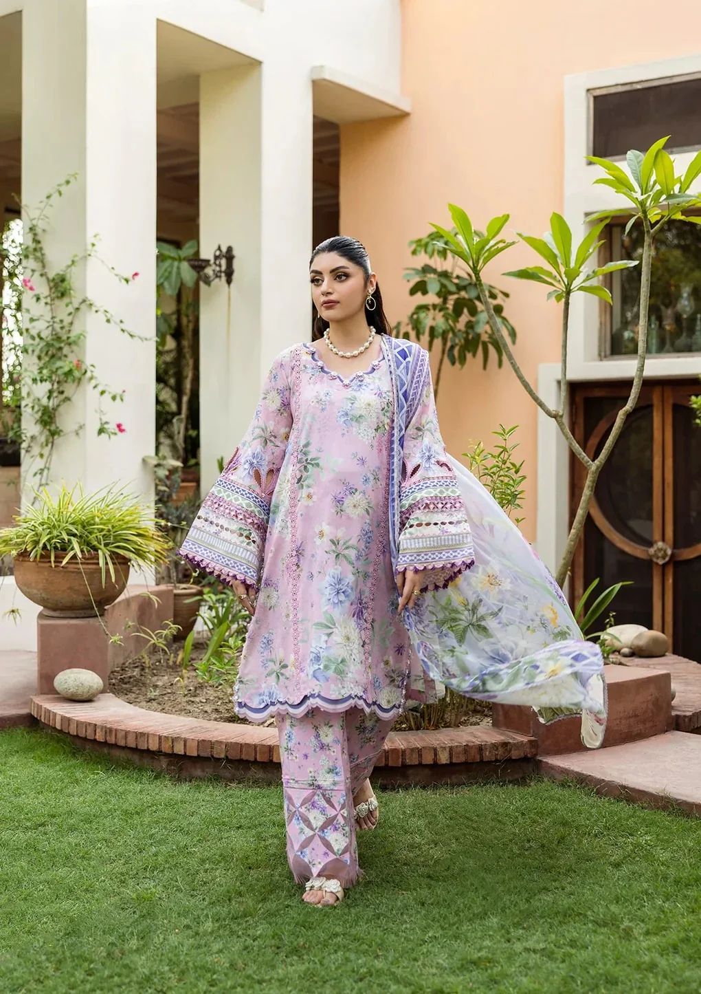 ELFECD-03-A- Wisteria - Readymade - Elaf Prints Collection 2025 - Image 7