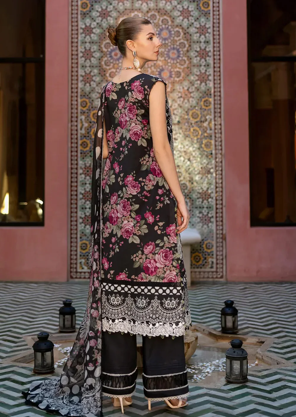 ELFH-02-B - Elaf Signature Embroidered Lawn Collection 2025 - Image 2