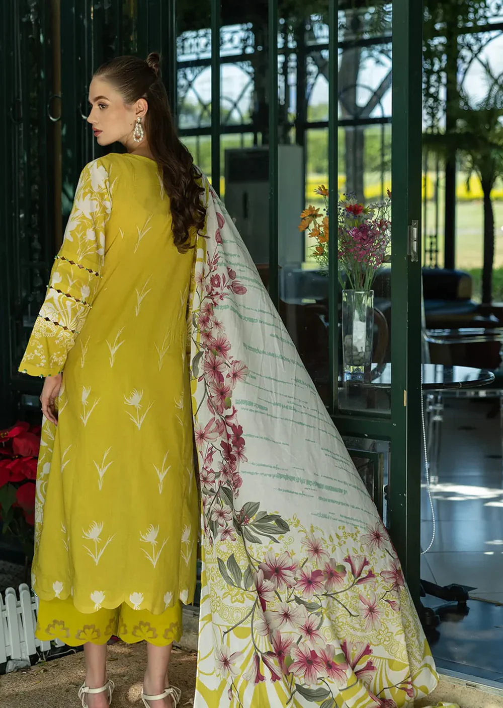 ELFHD-08-B - Yellow - Readymade - Elaf Prints Collection 2025 - Image 2