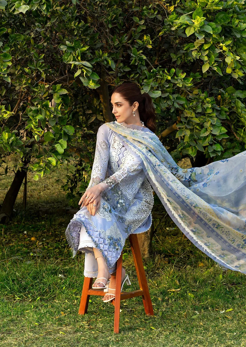 ELY-12 ELAF  LUXURY Lawn Suit-2026 - Image 3