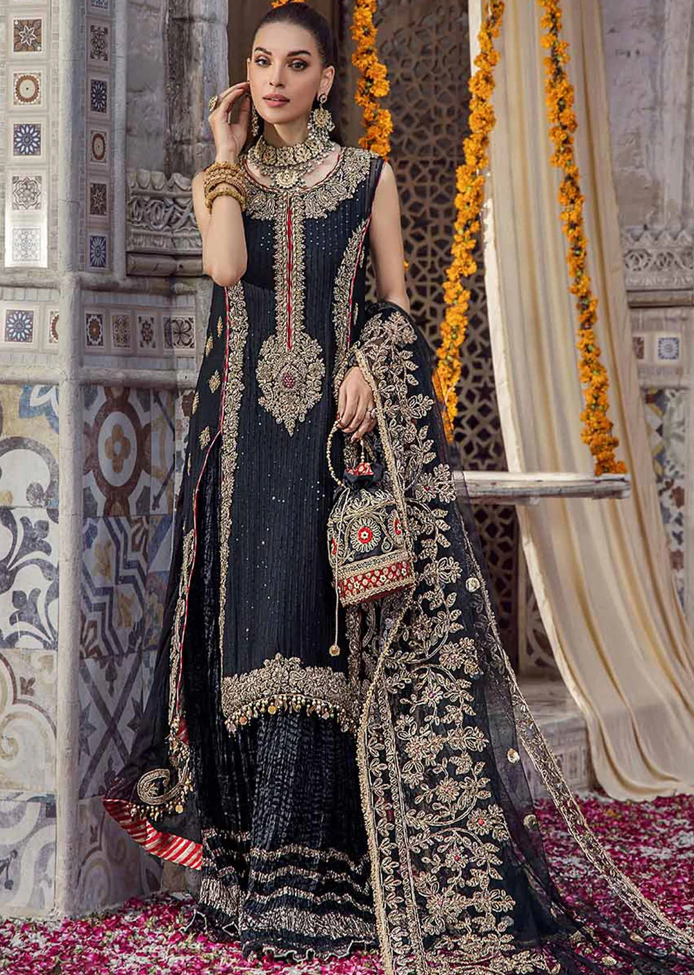 P-252 - Black - Readymade - Khuda Ameer Creations 2024