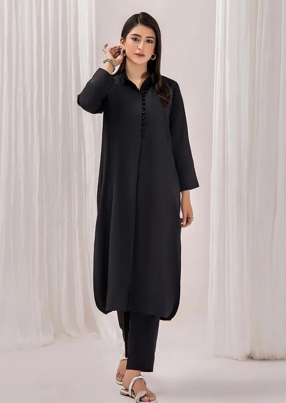 F-139 - Black - Readymade - Khuda Ameer Ouftit