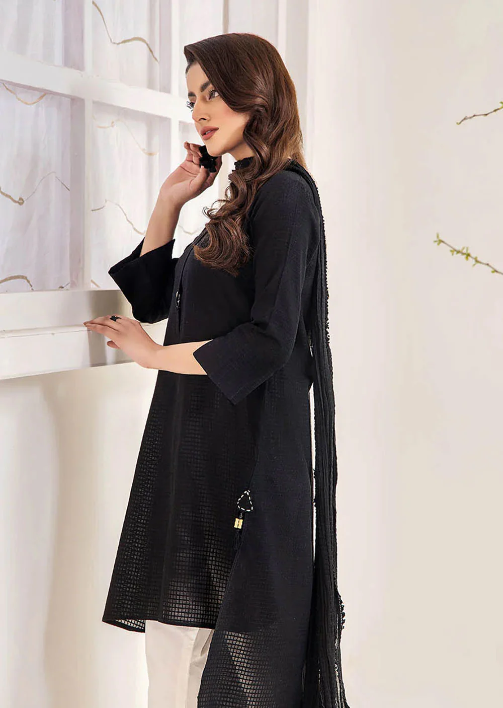F-140 - Black - Readymade - Khuda Ameer Creations 2024 - Image 3