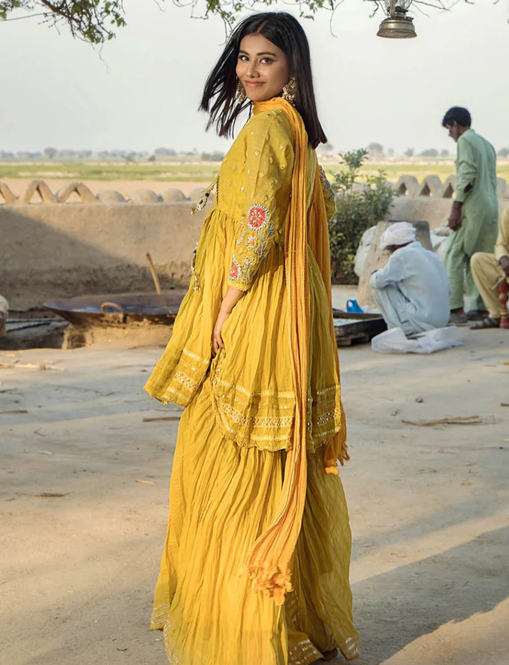 F-172 - Ready made Paper Cotton Khuda Ameer Outfit - Image 7
