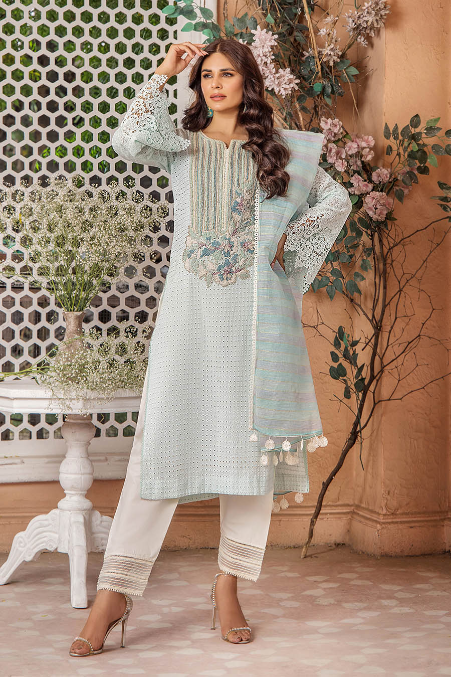 F-174 - Readyade Cotton Chiken Khuda Ameer Outfit - Image 16