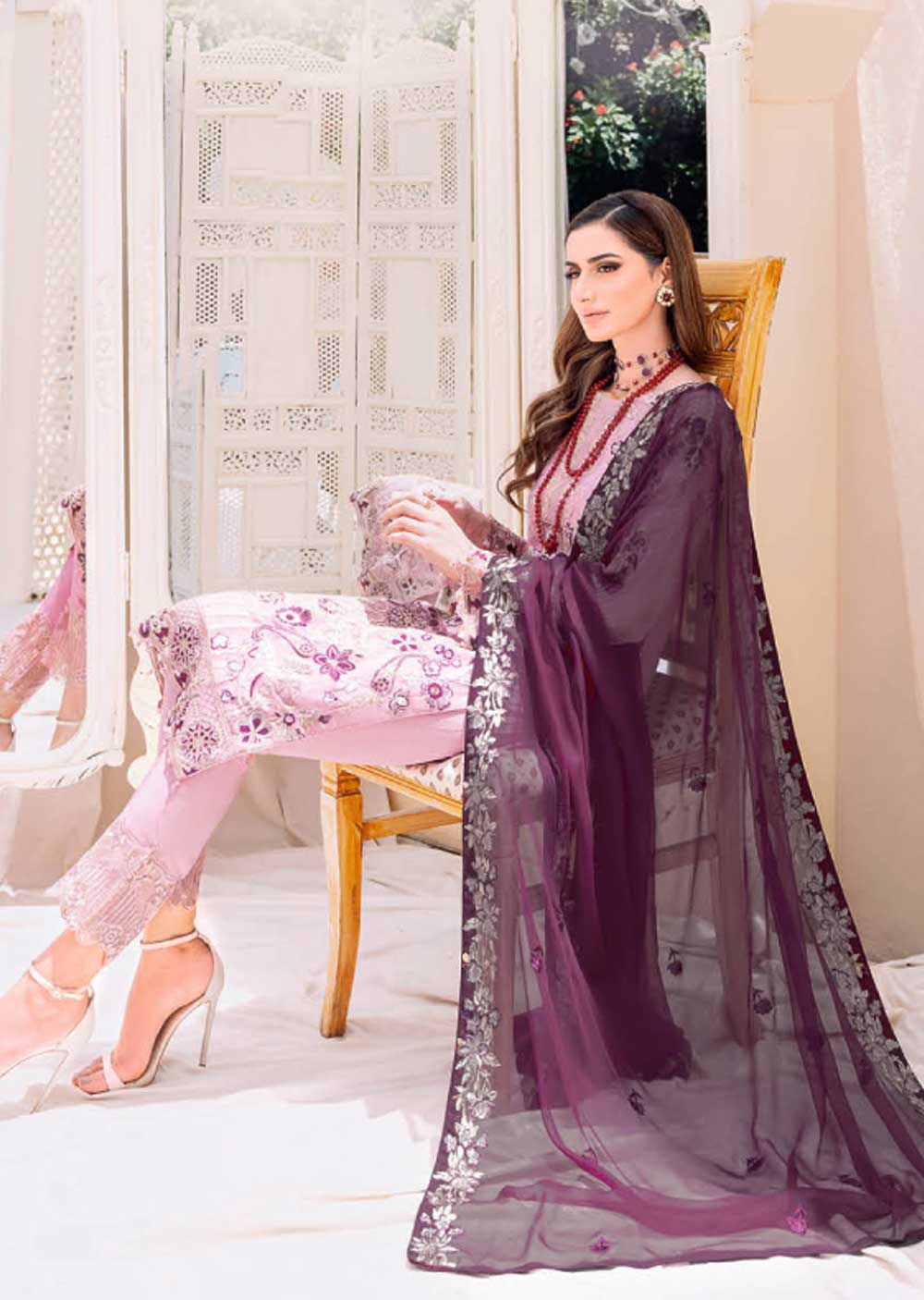 F-2312-R - Readymade - Ramsha Chiffon Collection 2023 - Image 2